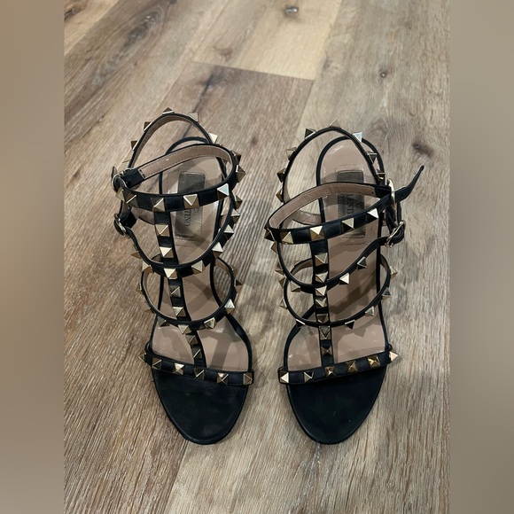 Valentino Rockstud 105mm Caged Leather High-Heel Sandals - Picture 2 of 10